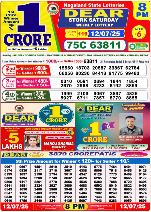 Dhankesari Lottery Sambad Result 8 PM