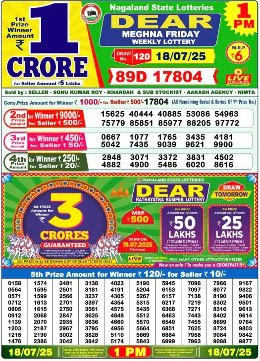 Dhankesari Lottery Ticket Sample