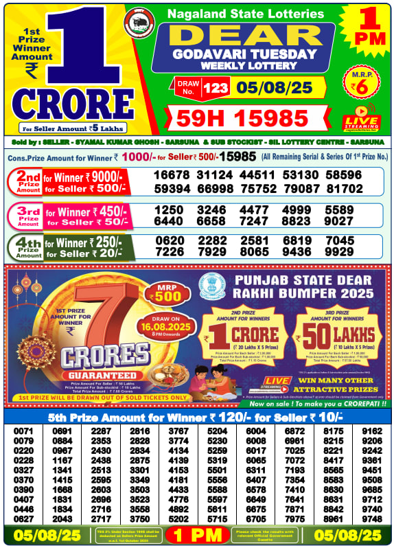 Dhankesari Lottery Ticket Sample
