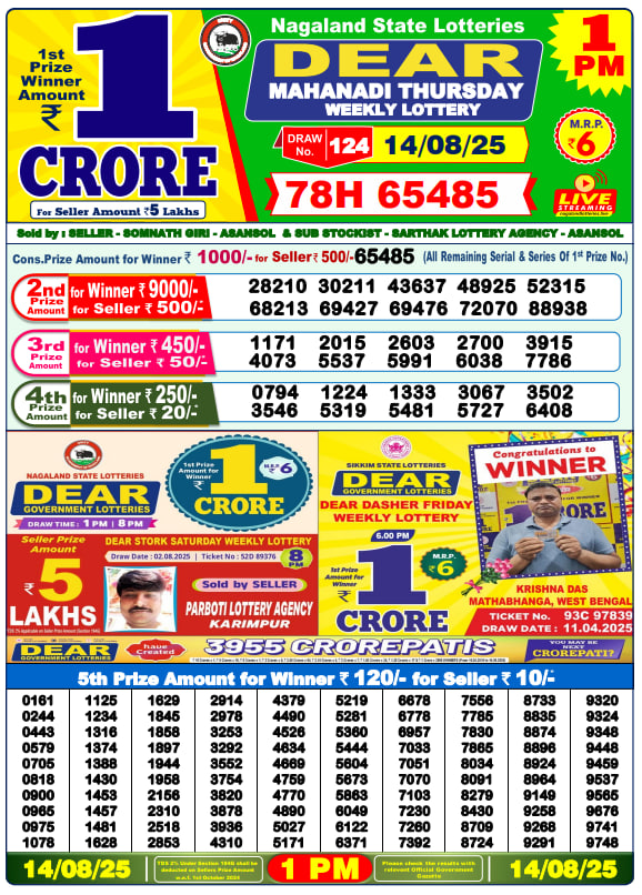 Dhankesari Lottery Ticket Sample